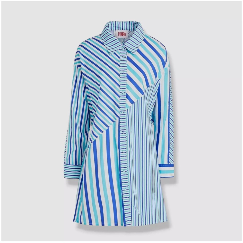 The Emerson Striped Poplin Shirt Dress